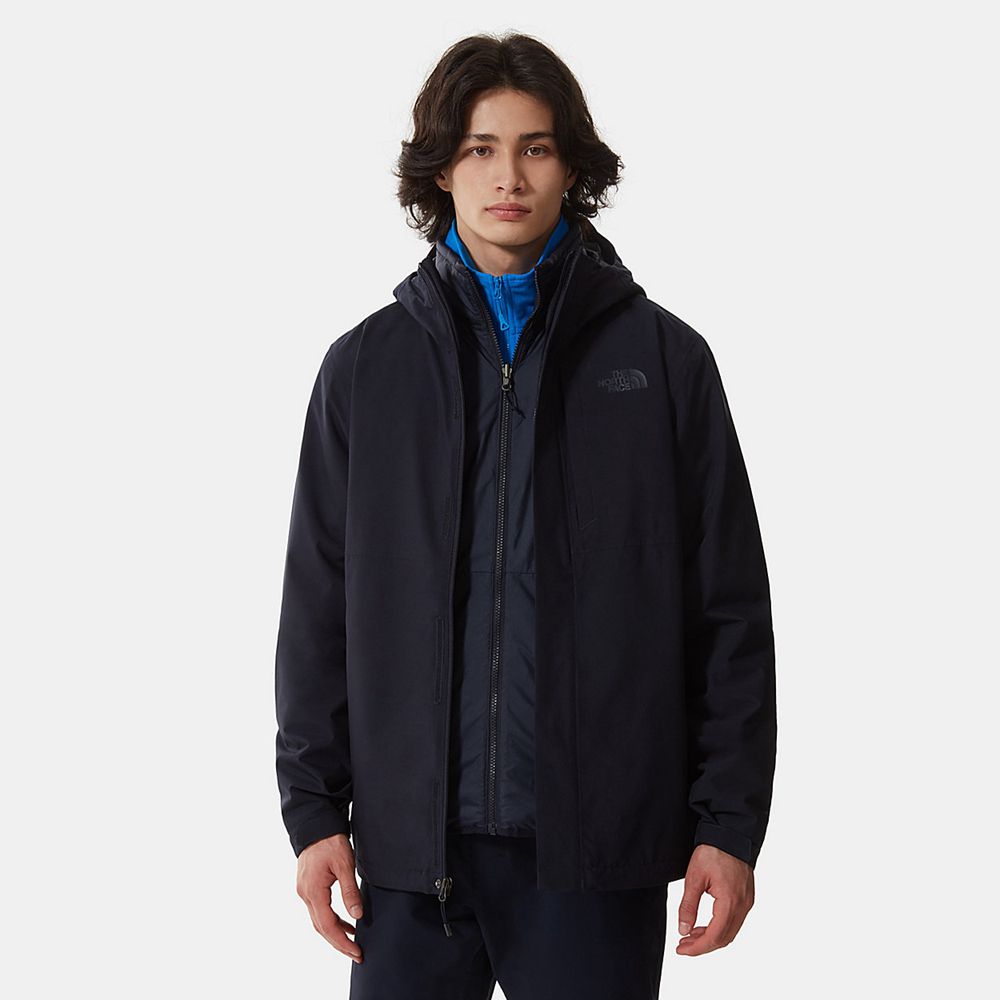 The North Face Rain Jacket Mens Australia - The North Face Carto Triclimate Navy Hiking (XRE-460718)